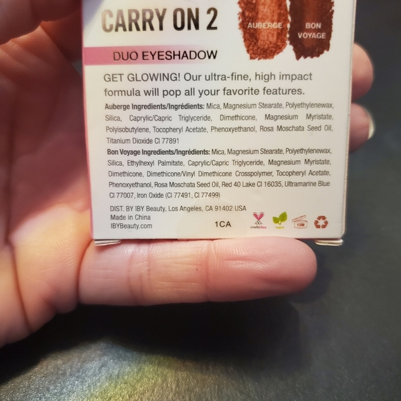 New in box IBY Beauty Carry on 2 eyeshadow duo palette - Picture 3 of 3